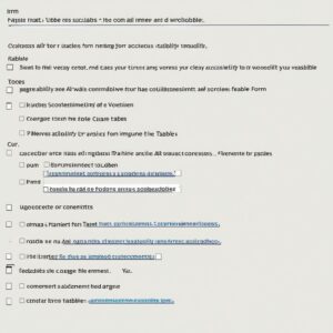 Barrierefreie Formulare und Tabellen auf WordPress