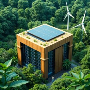 Technologische Entwicklung in Holz-Rechenzentren