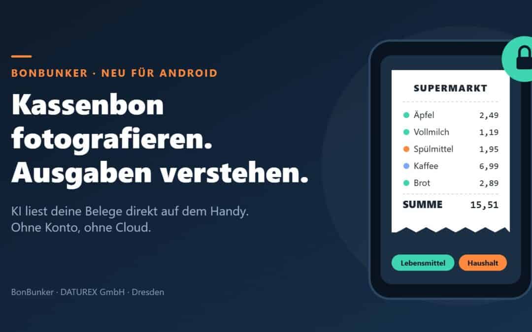 BonBunker: Die Kassenbon App, bei der deine Belege auf dem Handy bleiben